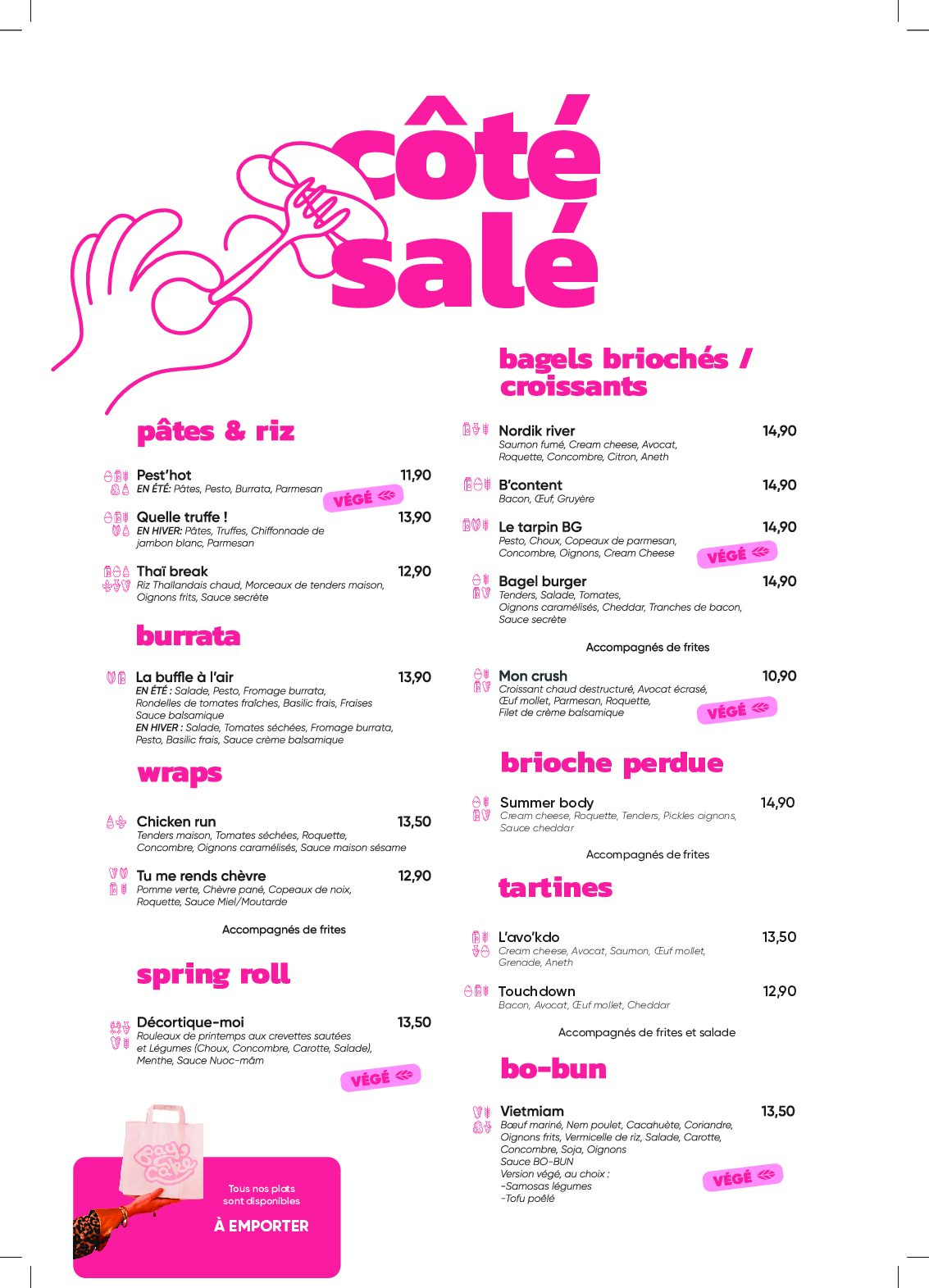sucré menu bay cake carcassonne salon de thé restaurant